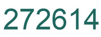 Number 272614 green image
