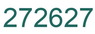 Number 272627 green image