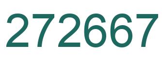 Number 272667 green image