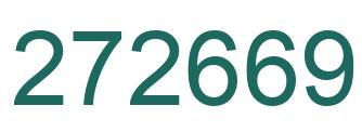 Number 272669 green image