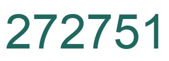 Number 272751 green image