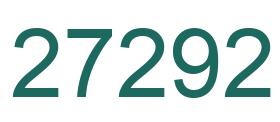 Zahl 27292 grün bild