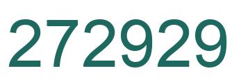Number 272929 green image
