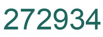 Number 272934 green image