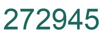 Number 272945 green image