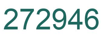Number 272946 green image