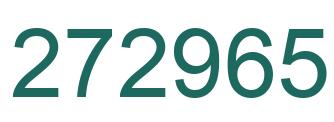 Number 272965 green image