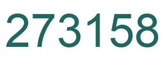 Number 273158 green image