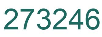 Número 273246 imagen verde