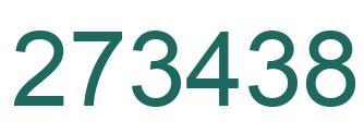 Number 273438 green image