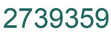 Number 2739359 green image