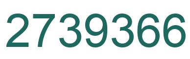 Number 2739366 green image