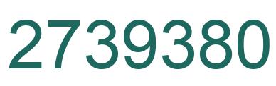 Number 2739380 green image
