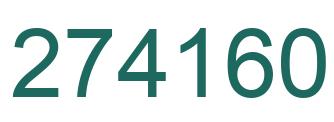 Number 274160 green image