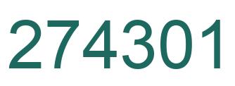 Número 274301 imagen verde