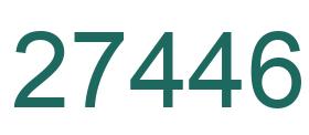 Number 27446 green image