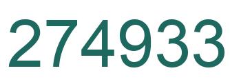Número 274933 imagen verde
