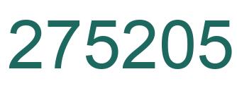Número 275205 imagen verde