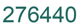 Número 276440 imagen verde
