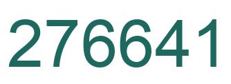 Número 276641 imagen verde