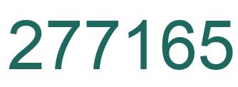 Number 277165 green image