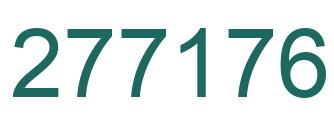 Number 277176 green image