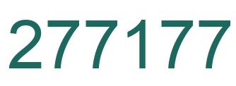 Number 277177 green image