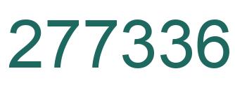Number 277336 green image