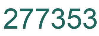 Number 277353 green image