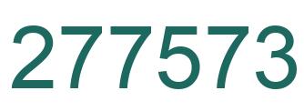 Number 277573 green image