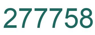 Number 277758 green image