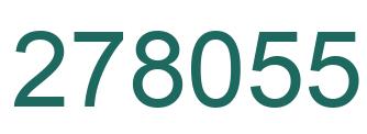 Number 278055 green image