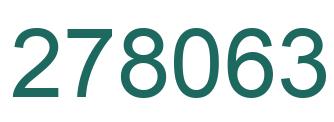 Number 278063 green image