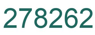 Number 278262 green image