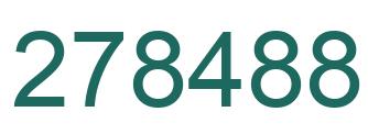 Number 278488 green image