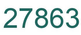 Number 27863 green image