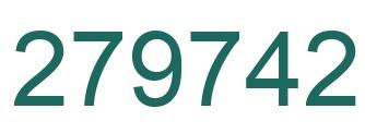 Number 279742 green image