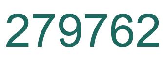 Number 279762 green image