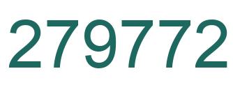 Number 279772 green image