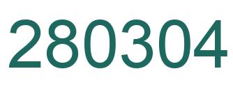 Número 280304 imagen verde