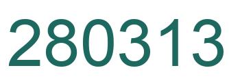 Number 280313 green image