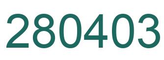 Número 280403 imagen verde