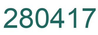 Número 280417 imagen verde