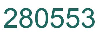 Number 280553 green image