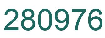 Number 280976 green image