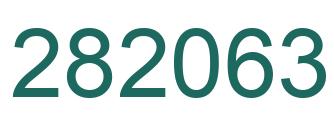 Number 282063 green image