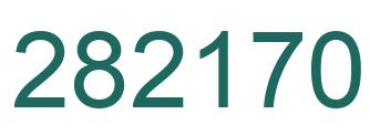 Number 282170 green image