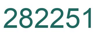 Number 282251 green image