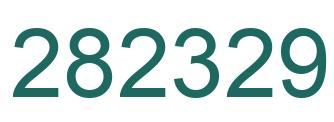 Number 282329 green image