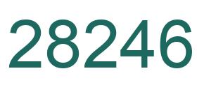 Number 28246 green image